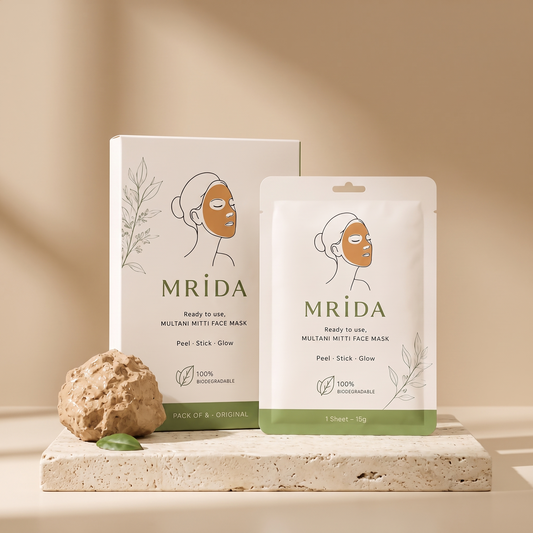 Mrida™ Multani Mitti Face Mask ( Pack of 5)