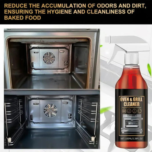 Powerful Oven & Grill Cleaner Spray ( BUY 1 GET 3 FREE ) | Dissolves Grease in 5 Mins |