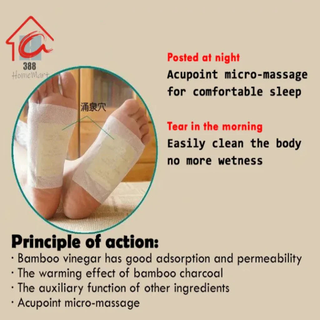 Japanese Made Detox Foot Pads – 20 Patches | Buy 1 Get 1 Free
