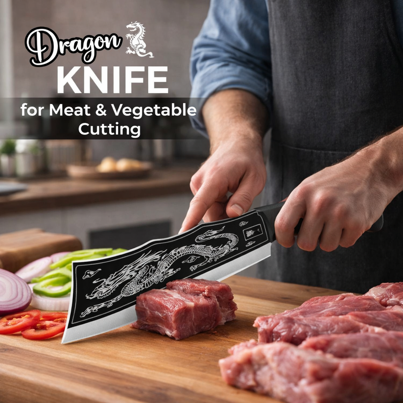 🔪 Dragon Knife For Meat and Vegetable Cutting 🔪