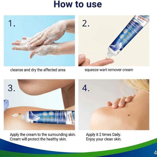 Wart remover ointment pack contents