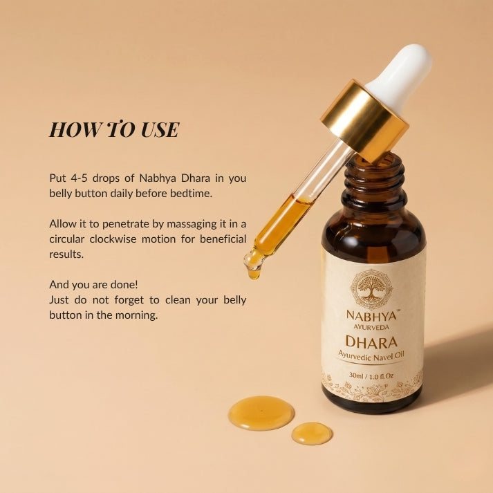 How to apply navel oil at night