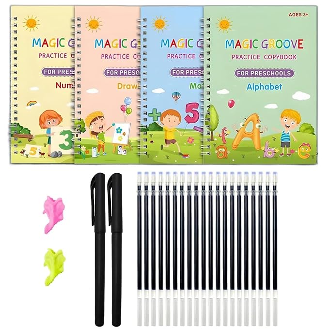 Twinklez Magic Book (BUY 1 BOOKS GET 4 BOOKS 1 Pen,1 Grip, 10 REFILLS FREE)