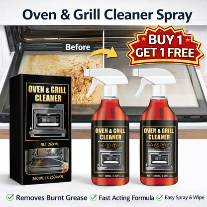 Powerful Oven & Grill Cleaner Spray ( BUY 1 GET 3 FREE ) | Dissolves Grease in 5 Mins |