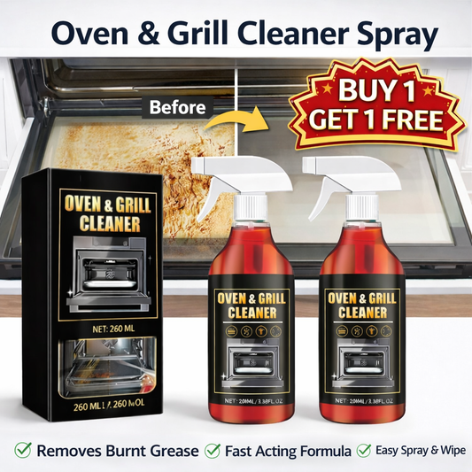 Powerful Oven & Grill Cleaner Spray ( BUY 1 GET 1 FREE ) | Dissolves Grease in 5 Mins |