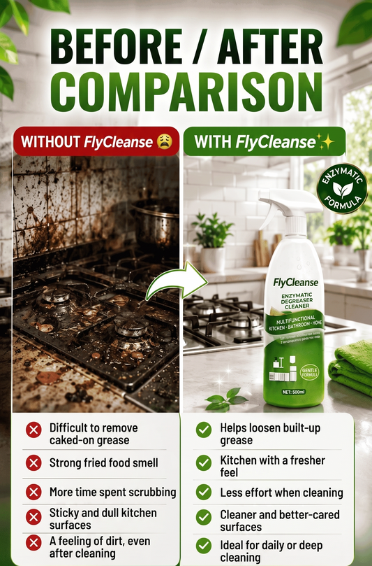 FlyCleanse — Enzymatic Degreaser Cleaner | BUY 1 GET 1 FREE