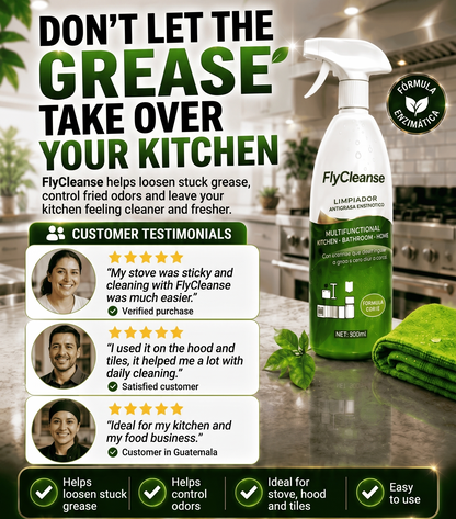 FlyCleanse — Enzymatic Degreaser Cleaner | BUY 1 GET 1 FREE