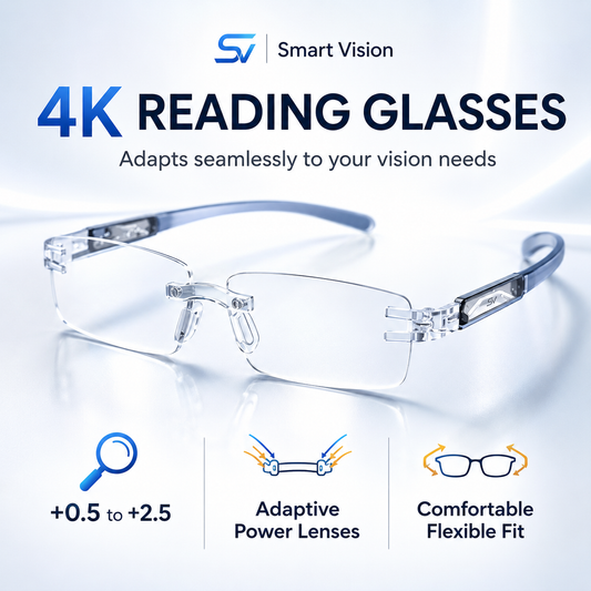 Smart Vision 4K Reading Glasses | 499/- Only