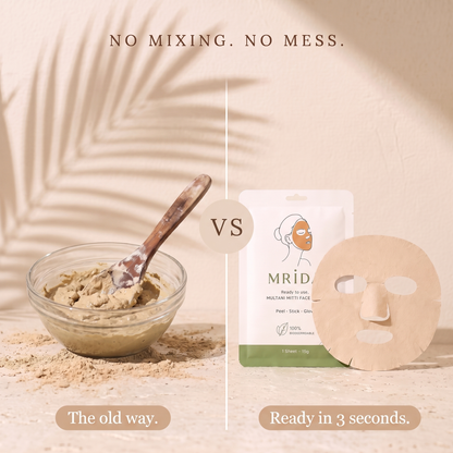Mrida™ Multani Mitti Face Mask ( Pack of 5)