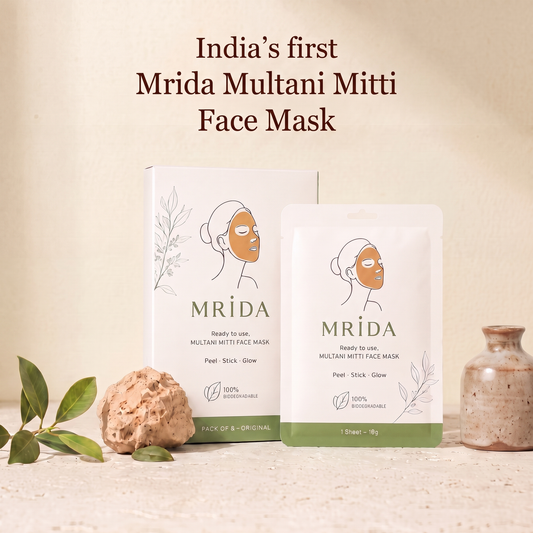 Mrida™ Multani Mitti Face Mask ( Pack of 5)