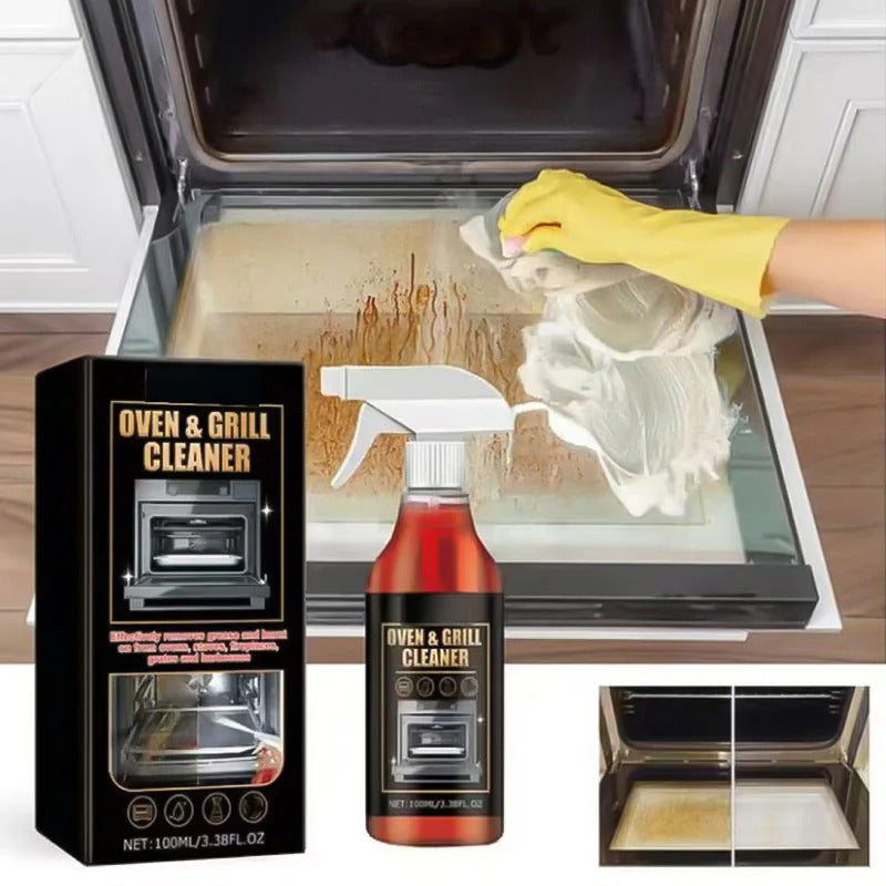 Powerful Oven & Grill Cleaner Spray ( BUY 1 GET 3 FREE ) | Dissolves Grease in 5 Mins |