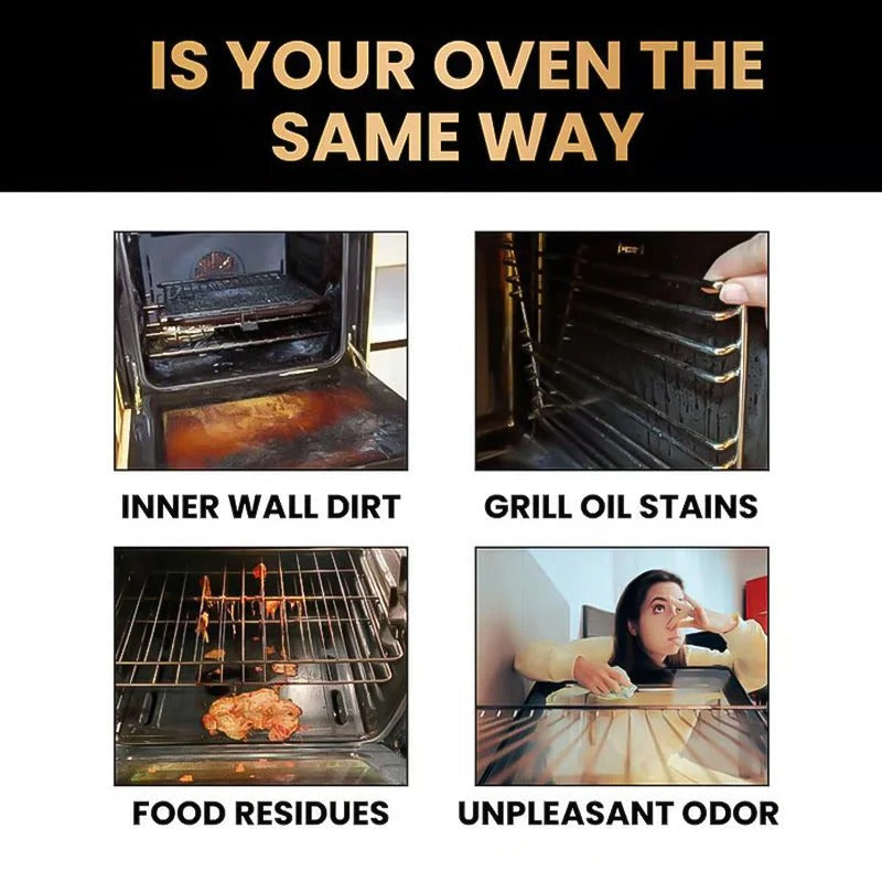 Powerful Oven & Grill Cleaner Spray ( BUY 1 GET 3 FREE ) | Dissolves Grease in 5 Mins |
