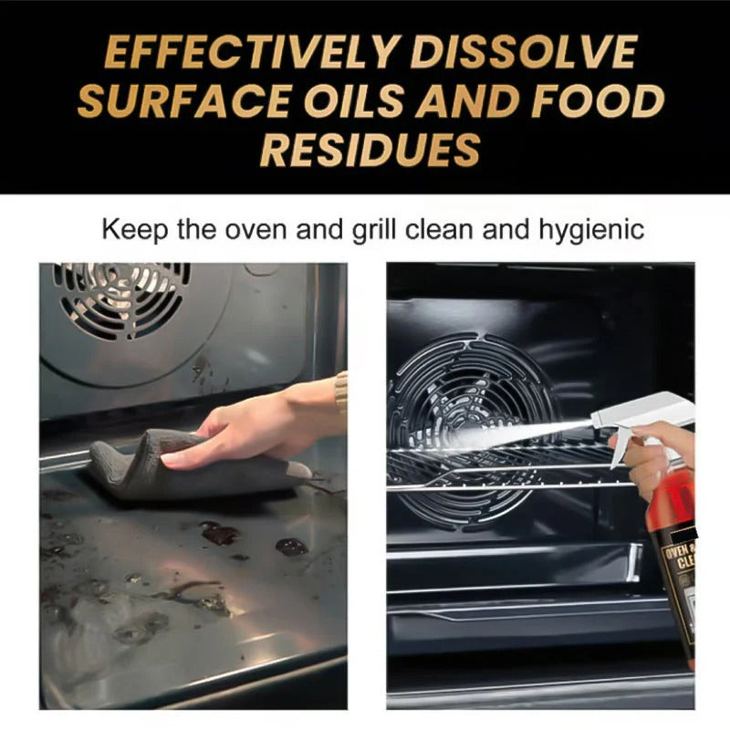 Powerful Oven & Grill Cleaner Spray ( BUY 1 GET 3 FREE ) | Dissolves Grease in 5 Mins |