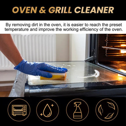 Powerful Oven & Grill Cleaner Spray ( BUY 1 GET 3 FREE ) | Dissolves Grease in 5 Mins |